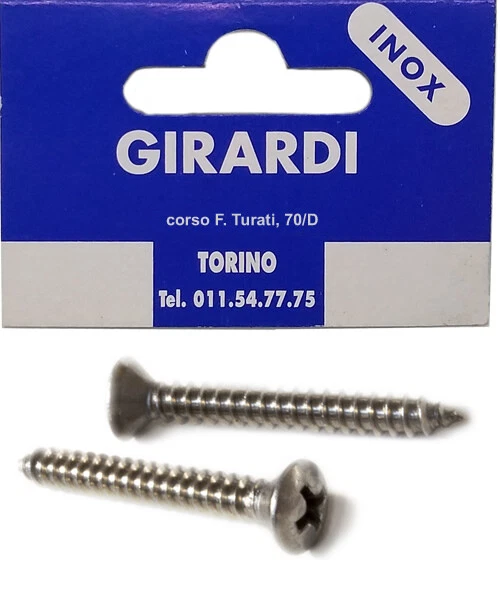 VITE AUTOFILETTANTE TESTA SVASATA C/CALOTTA INOX T.CROCE mm3,5x13 (12/50/100) - Immagine 1 di 1