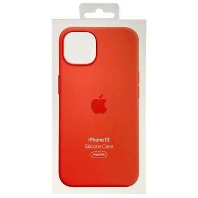 Funda protectora de silicona genuina para Apple iPhone 13 con MagSafe - Nectarina MN643ZE/A Foto 1 de 3