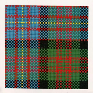 Afghan Rug Crochet Pattern using 8 ply wool in Tartan Cameron of Erracht Design - Picture 1 of 1