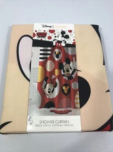 Disney Jumping Beans Mickey Mouse and Friends Fabric Shower Curtain 70x72 Minnie - Picture 1 of 4