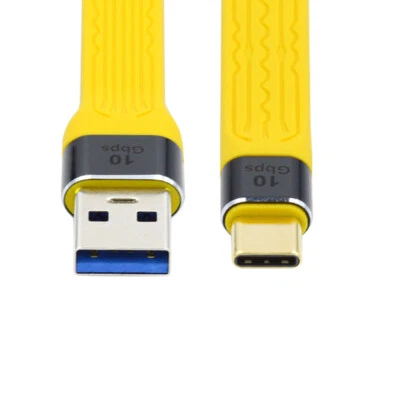 CABLECY 10Gbps USB3.1 Type C Male to USB3.0 Type A Male Flat Slim FPC Data Cable - Image 1 of 4