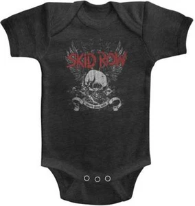 Skid Row Youth Gone Wild Skull & Wings Baby Romper Onezies 6-24 Month - Picture 1 of 3