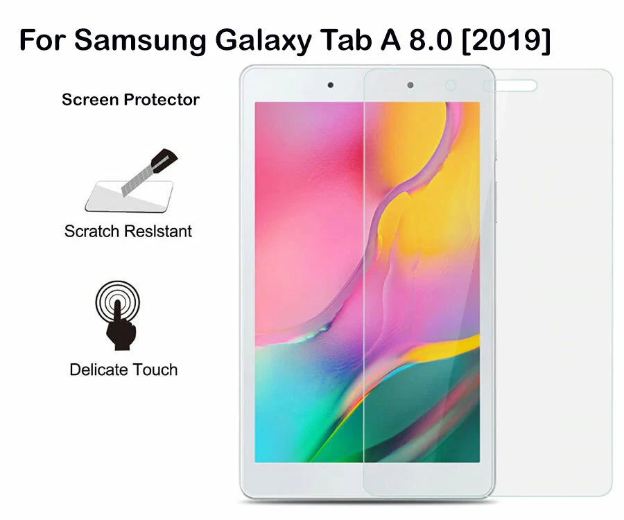 For Samsung Galaxy Tab A 8.0 [2019]  PET Clear/Tempered Glass Screen Protector  - Image 1 of 1