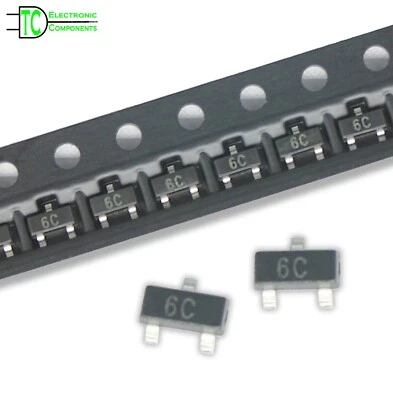 BC817 40 6C SMD NPN Si Epitaxial Planar Transistors SMT Surface Mount TO236AB - Image 1 of 4