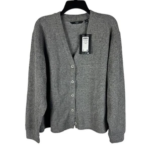 Cárdigan de mujer Vero Moda gris tejido con botones manga larga talla 2X - Imagen 1 de 9