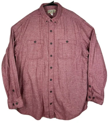 Duluth Trading Kennesaw Long Sleeve Flannel Shirt XL Tall Red Button Down NEW - Image 1 of 4