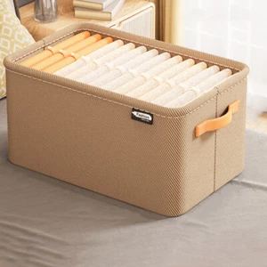 Thickened Jeans Storage Box Closets Clothes Container Foldable Household Storage - Picture 1 of 17