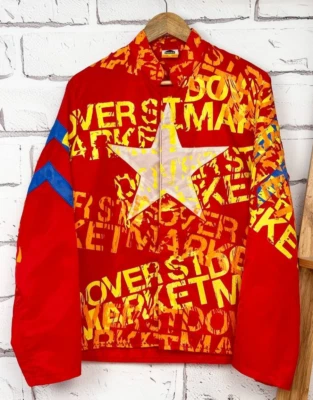 Comme Des Garcons Dover Street Market Jacket Japanese Lightweight Painted Sz M - Image 1 of 4