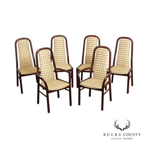 Boltinge Danish Modern Set of 6 Rosewood Dining Chairs Cover