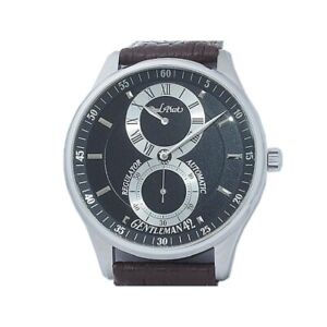 Paul Picot Gentleman Regulator 4114.B/SSTBABR Automatic Black 42mm Men's Watch