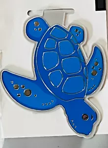 Fun-N-Nuf Blue Sea Turtle Clip Over Bookmark New with Slight Package Damage - Picture 1 of 6