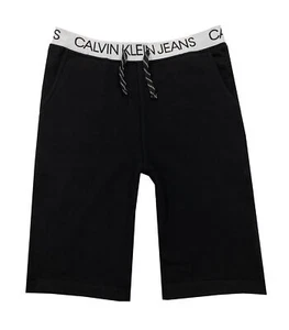 Calvin Klein Boys Logo Waistband Shorts Black - Picture 1 of 2