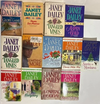 Janet Dailey Book Lot of 13 Paperback Books Romance Western Vintage ￼ Foto 1 de 4
