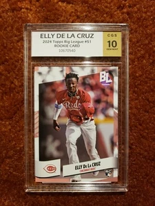 *ELLY DE LA CRUZ* 2024 Topps Big League #51 *CGS 10* RC Rookie Card - Picture 1 of 2