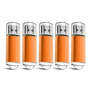5x USB Stick 2.0 Orange Memory Speicherstick Speichermedien Flash Drive USB 4 GB - Bild 1 von 7