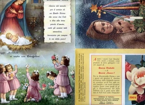Faltblatt mit Kalender zum Ausschneiden Weihnachten 1963 und Stanzbild - Bild 1 von 2