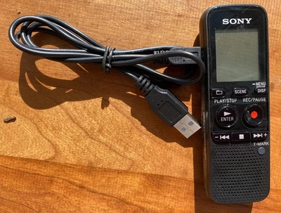 Sony ICD-PX312 Digital Voice Recorder 2GB +USB Cable +microSD, Tested & Working - Image 1 of 4