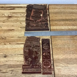 1954 RING OF FEAR -SPANISH - Movie Letter Press Printing Plate Copper - LL3.14 - Picture 1 of 6