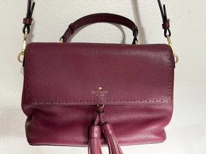 Kate Spade James Street Spattrow Crossbody Bag Burgendy - Picture 1 of 15