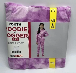 32 Degrees GIRLS  2Piece Hoodie & Joggers Set Outfit (PURPLE size S 7/8)NWT - Picture 1 of 5