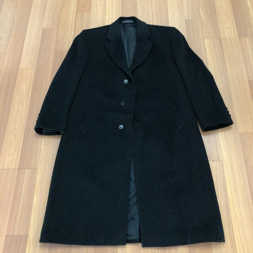 Chaqueta Abrigo Bert Pulitzer 44R REG Lana Cachemira Nylon Para Hombre Guisante COMO NUEVA Foto 1 de 4