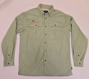 ORVIS OPEN AIR CASTER LANGARM HERREN GRÜN HEMD REEL RECOVERY LOGO GR. M - Bild 1 von 13