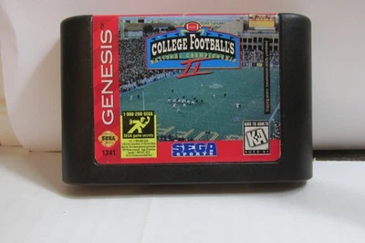 Vintage Genesis College Football 2   Cartridge Only - Image 1 of 3