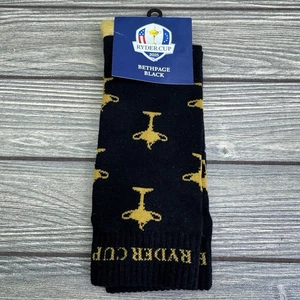 Men’s 2025 Ryder Cup Golf Trophy Crew Socks Bethpage Black NY USA New - Picture 1 of 6