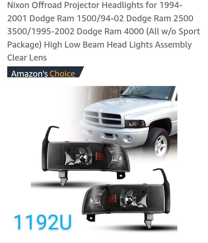 для 1994-2001 Dodge Ram 1500/94-02 Dodge Ram 25003500/1995-2002 Dodge Ram 4000 - Изображение 1 из 1