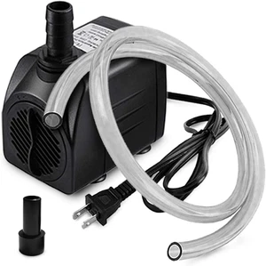 PULACO Small Fountain Pump, 160GPH Ultra Quiet Submersible Water Pump (600L/H, 1 - Picture 1 of 12