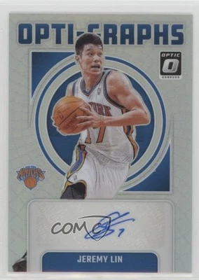 2024-25 Panini Donruss Optic Opti-Graphs Holo Prizm /49 Jeremy Lin #OG-LIN Auto - Image 1 of 2