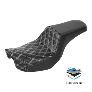 Asiento de gel para conductor pasajero adecuado para Harley Dyna Low Rider Street Bob FXDB 06-2017 - Imagen 1 de 11