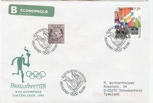 Norway Olympic Games Lillehammer 1994 Torchrelay Fagernes 16.12.1993 - Picture 1 of 1