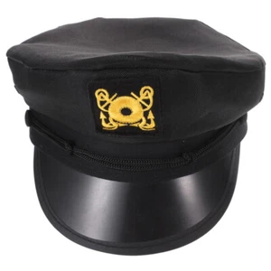 Gilligan's Island Cappello Capitano Cappelli Uomo Nero Capitani Miss Man - Foto 1 di 11