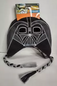 Star Wars Darth Vader Lapplander Beanie Mütze Jugend & Erwachsene Unisex schwarz und grau - Bild 1 von 4