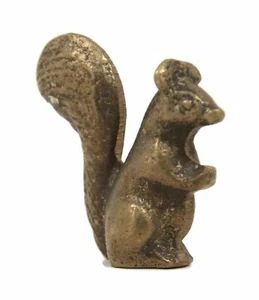 Vintage Solid Brass 1-5/8" SQUIRREL Figurine by Frisco Golden Gate Co. - NOS - Bild 1 von 8