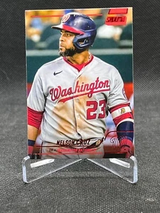 2022 Topps Stadium Club - Nelson Cruz, #145 - Red - Washington Nationals - Picture 1 of 2