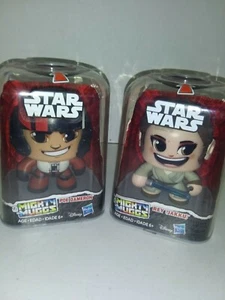Mighty Muggs Poe Dameron and Rey (Jakku) Star Wars Hasbro 2018 versión NUEVO - Imagen 1 de 4