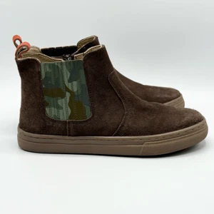 Mini Boden Brown Suede Side Zip Chelsea Boots - Kids EU 37 / US 7 - Picture 1 of 11
