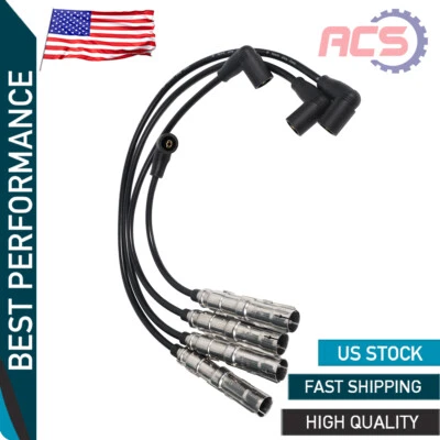 06A905430AH 4*Cable de bujía para VW Seat Beetle Golf Jetta 1998-2011 Volkswagen Foto 1 de 4