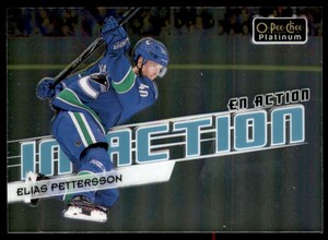 2018-19 O-Pee-Chee Platinum In Action #IA25 Elias Pettersson