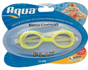 Gafas de baño Aqua Play Leisure suaves ajustables amarillas junior EG-0400 niños adolescentes - Imagen 1 de 5