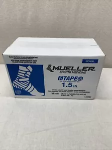 Mueller MTape Royal Blue 1.5 in X 10 yd Sealed Case Of 32 Rolls Athletic Tape - Picture 1 of 5