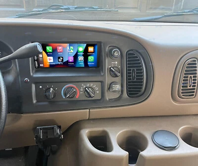 For 1998-2003 Dodge Van Carplay Car Stereo Radio Android 14.0 AI Voice Control - Image 1 of 4