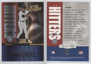 2005 Donruss Leather & Lumber Hitters Inc Gold /100 Ichiro Suzuki #HI-8