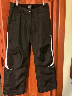 CB SPORT Winter Women  Black Insulated SKI Snowboard Winter Snow PANTS s- large - Image 1 of 4