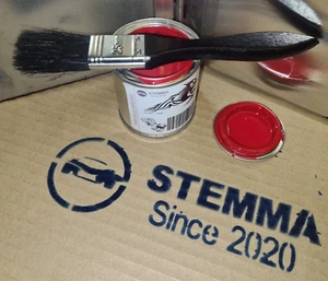 PINTURA PINZA DE FRENO STEMMA® PARA PORSCHE GUARDS ROJO ALTA TEMPERATURA 250ml CEPILLO - Imagen 1 de 8