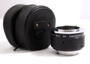 EXAKTA CAMERA MOUNT VIVITAR 3X TELE CONVERTER CAMERA LENS WITH CASE (NEAR MINT) - Bild 1 von 5