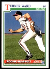 1991 Score Turner Ward Rookie Cleveland Indians #732