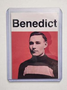 Clint Benedict Artist Signed Hockey Art Card 1/10